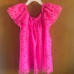 Cat & Jack Pink Dress with Heart Accents